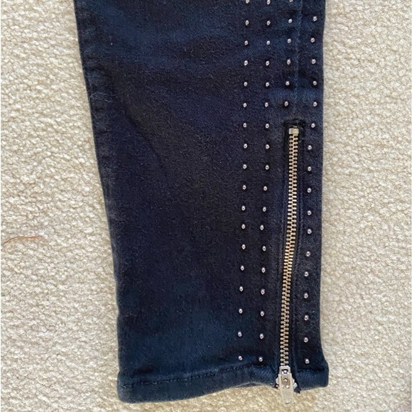 Mother jeans The Ankle Zip Looker size 28 Big Black Stud - Picture 5 of 5